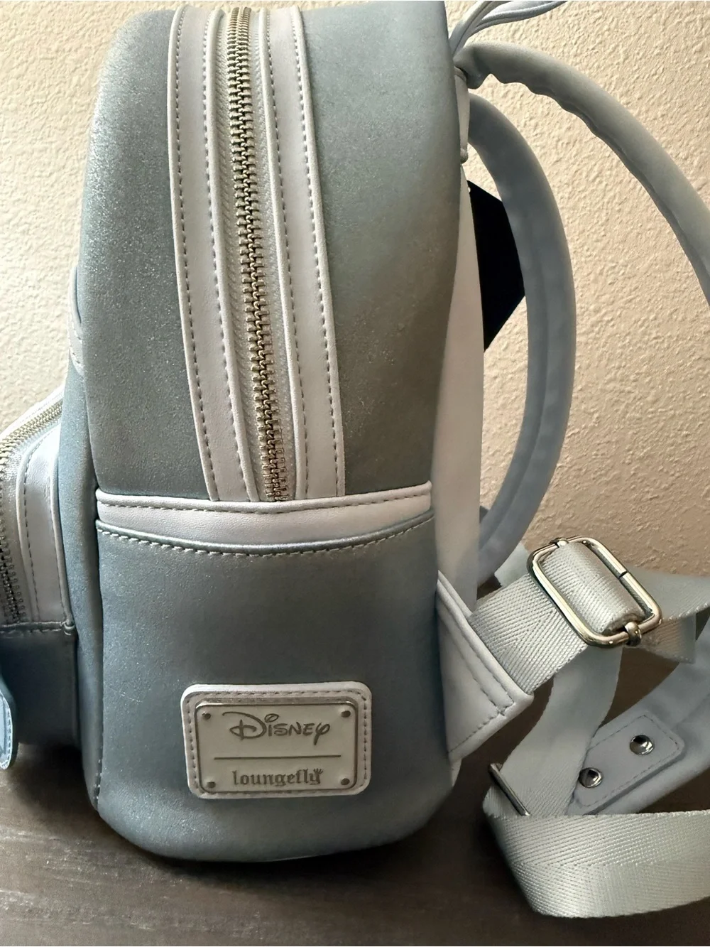 Loungefly HardtagTiana princess and the frog Light Blue Dress Mini Backpack, NWT